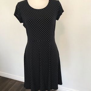 Michael Kors black and white polka dot dress.